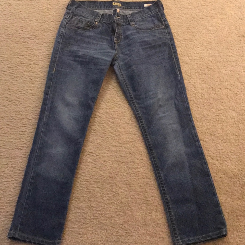 Tag denim jeans
